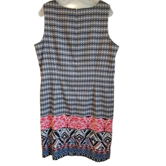 Mario Serrani Italy Geometric Print Sheath Dress - Picture 7 of 13